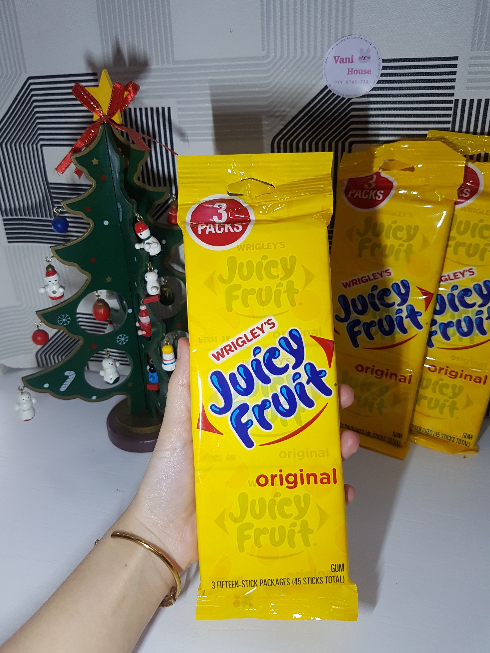 singum juicy fruit - kẹo cao su hương vị trái cây [hàng mỹ] 1