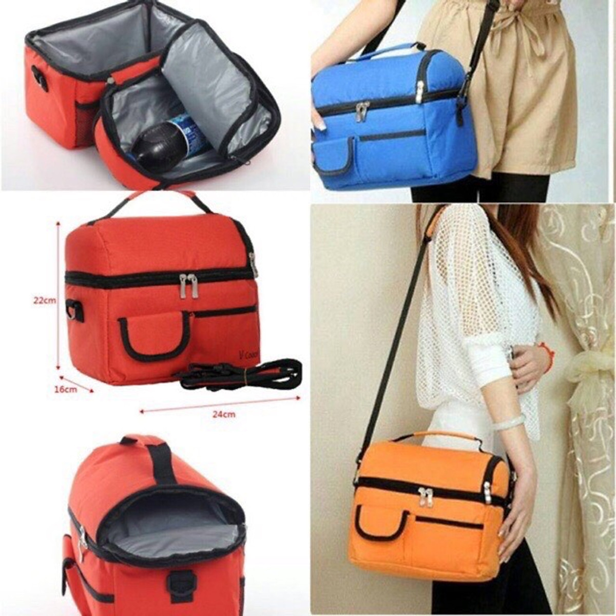 Túi giữ nhiệt 2 ngăn giữ lạnh