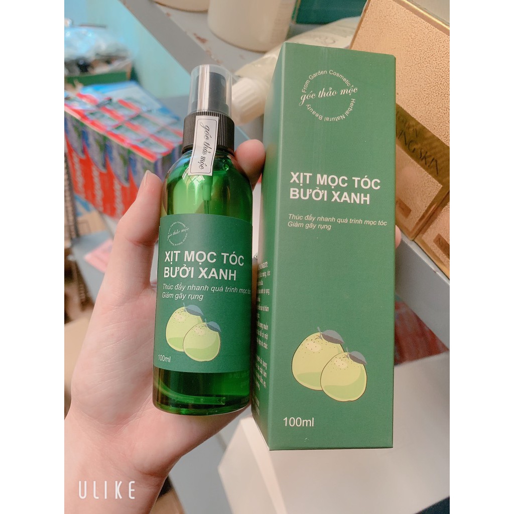 Xịt mọc tóc gốc thảo mộc bưởi xanh 100ml