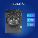 Máy giặt lồng ngang AQUA AQD-A852J.BK 8.5kg Inverter màu đen