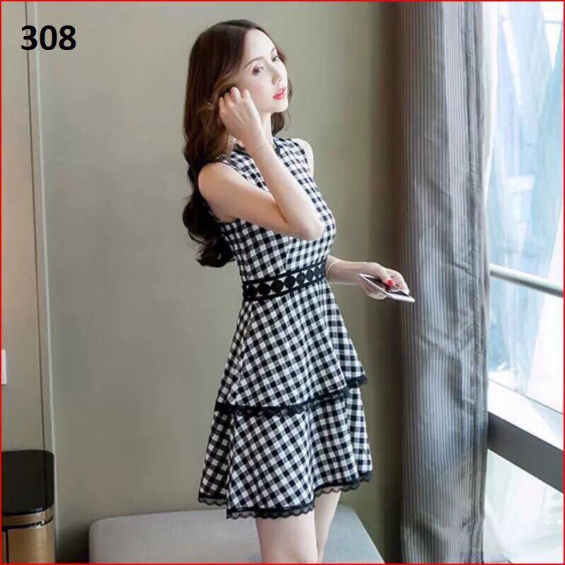 Đầm suông caro hot hit th