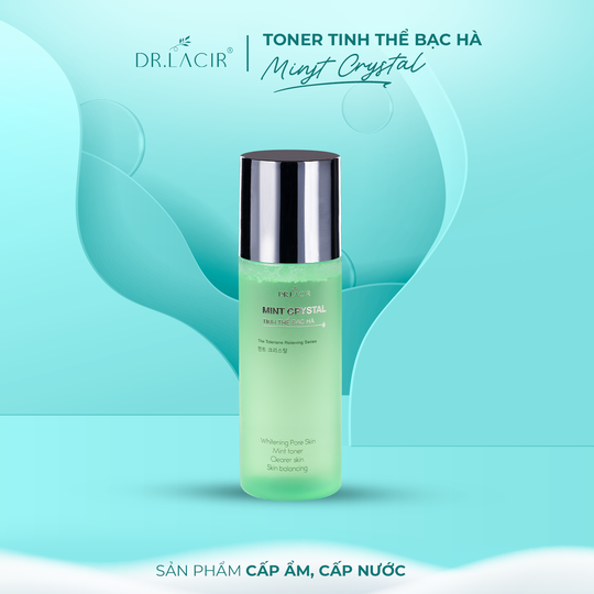 Toner tinh thể bạc hà dr lacir 100ml - mint crystal