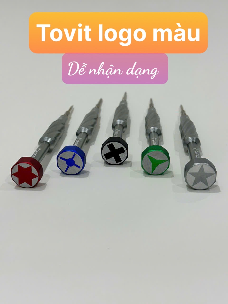 Combo 5 cây tô vít cricket tháo mở máy ip
