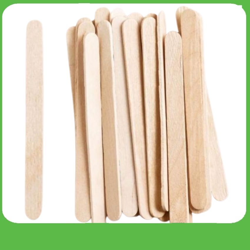 Que Kem Gỗ  [500 Gram], Đè Lưỡi, Que Tròn Làm Mô Hình Handmade