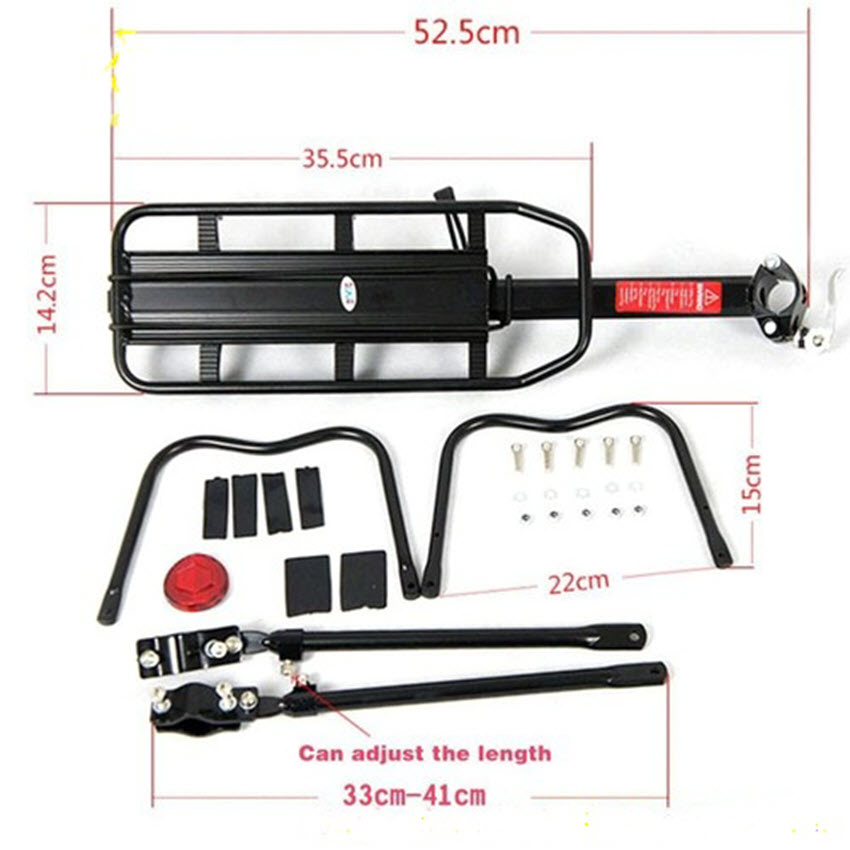 Giá đèo hàng giá chở hàng gác baga xe đạp chịu lực 50kg