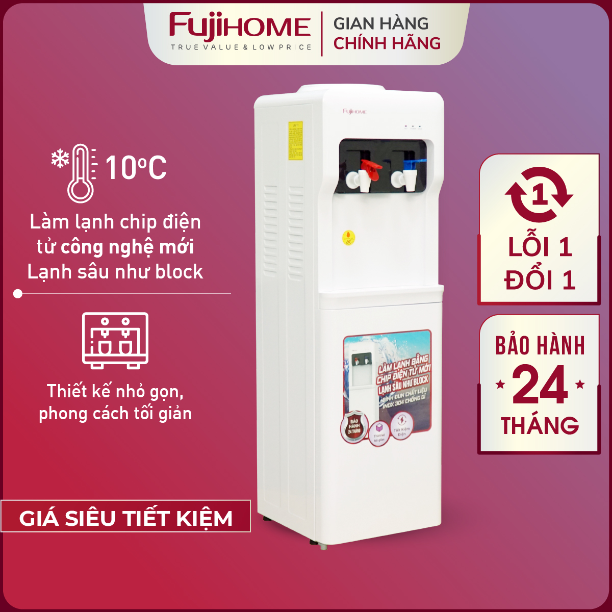 Fujihome imported hot cold water plant wd5320e, electric saving mini drinking water dispenser filter element