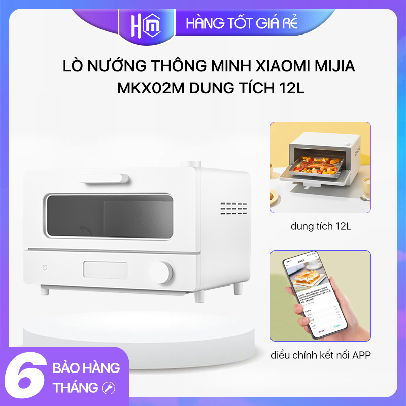 Lò nướng thông minh xiaomi mijia mkx02m✅ dung tích 12l- điều khiển qua app mihome