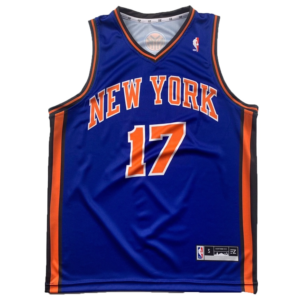 Jersey jeremy lin new york knicks 17 blue swingman basketball nba t-shirt t-shirt tops costume custom linsanity raptors toronto
