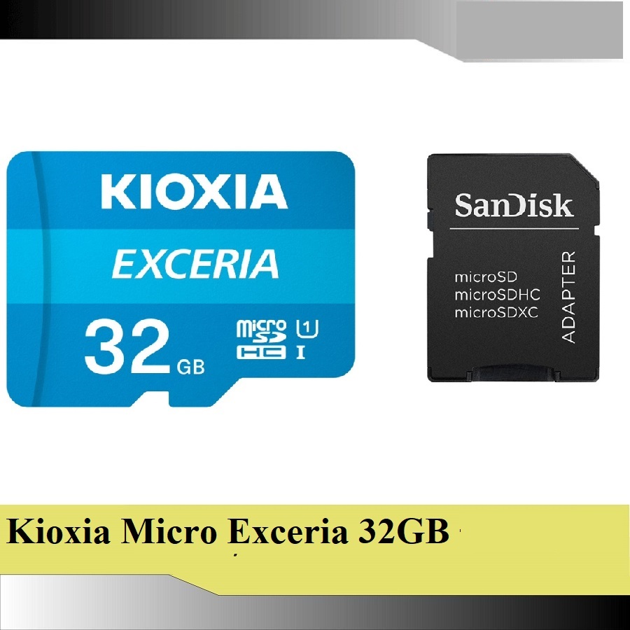 Thẻ nhớ microsdhc kioxia exceria 32gb uhs-i u1 100mb/s