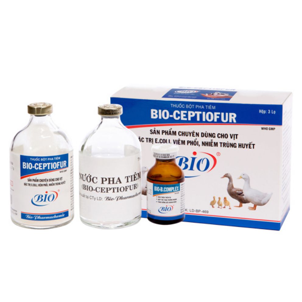 Bio ceptiofur - chuyên Ecoli Bại huyết trên vịt