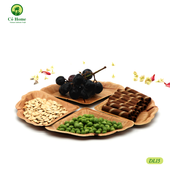 Set 10 đĩa lá- đĩa độc đáo- cỏ home
