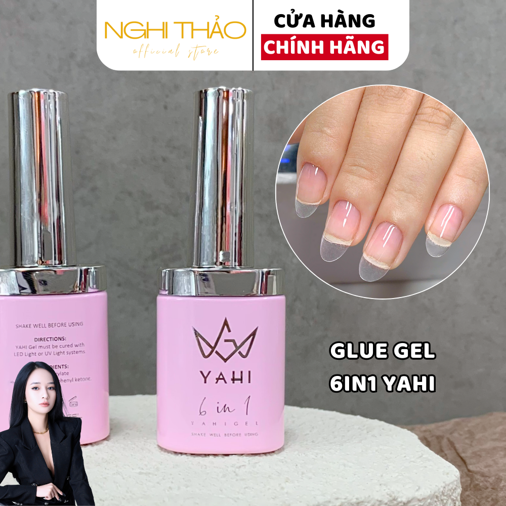 Glue gel gắn móng úp YAHI 6 in 1 Nghi Thảo