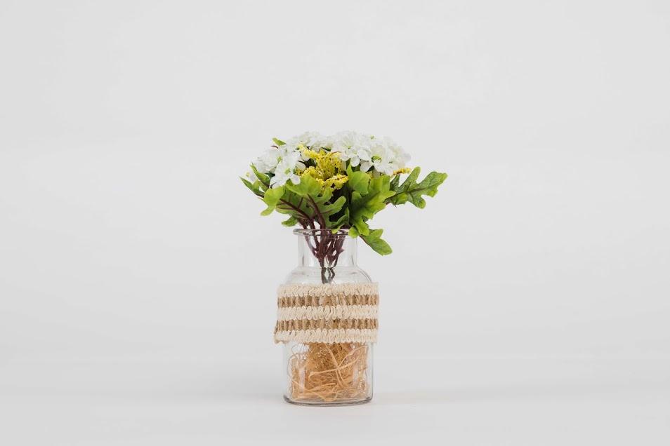 [HCM]Chậu cây giả hoa giả trang trí FIRIO - đẹp cao cấp giá rẻ - để bàn trang trí phòng khách phòng làm việc - MAGNUM LIVING