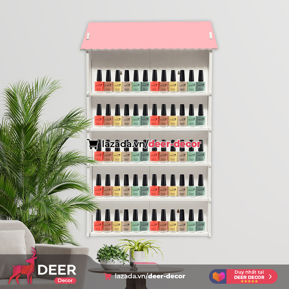 Kệ Đựng Chai Nước Sơn Treo Tường - DEER DECOR