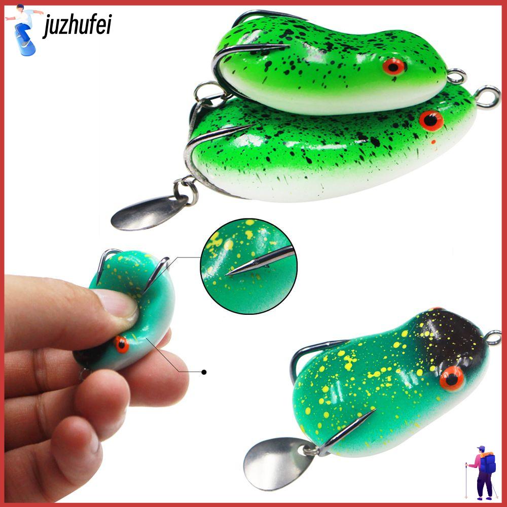 Juzhufei 4cm 5cm hình con thỏ móc đôi bionic mồi ống mềm mồi câu cá nhử ếch ếch sấm sét mồi câu cá