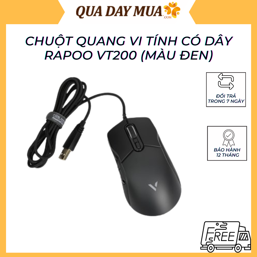 Chuột máy tính rapoo gaming - vpro - vt200 - hàng chính hãng