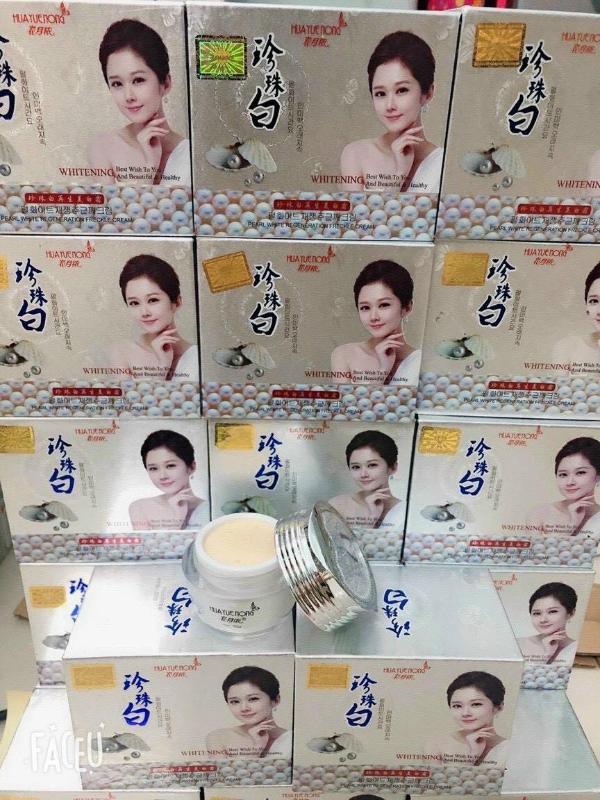 Kem dưỡng trắng Huayuenong ngọc trai dành cho da nám tàn nhang