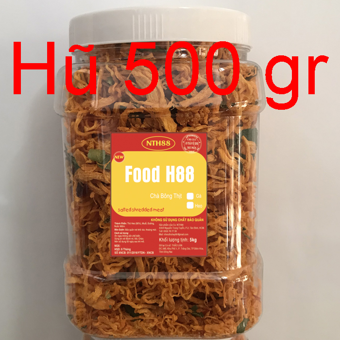 Đặc biệt 1 hũ 500gr khô gà lá chanh