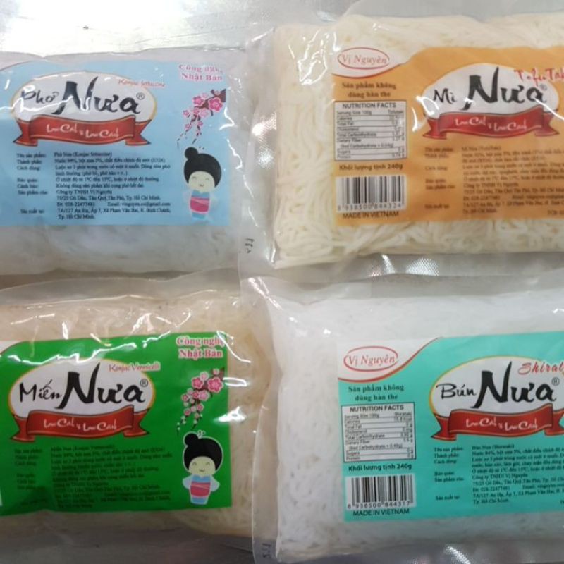 Combo 10 bún phở miến mì nưa đủ loại ăn