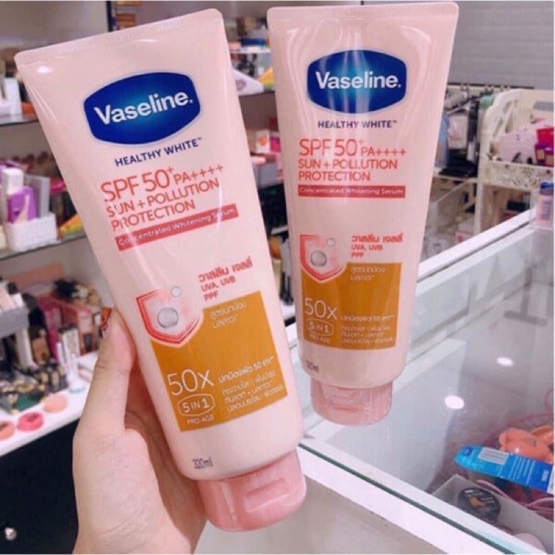 Sữa dưỡng thể trắng da vaseline 50x spf 50 pa++++ thái lan, 320ml