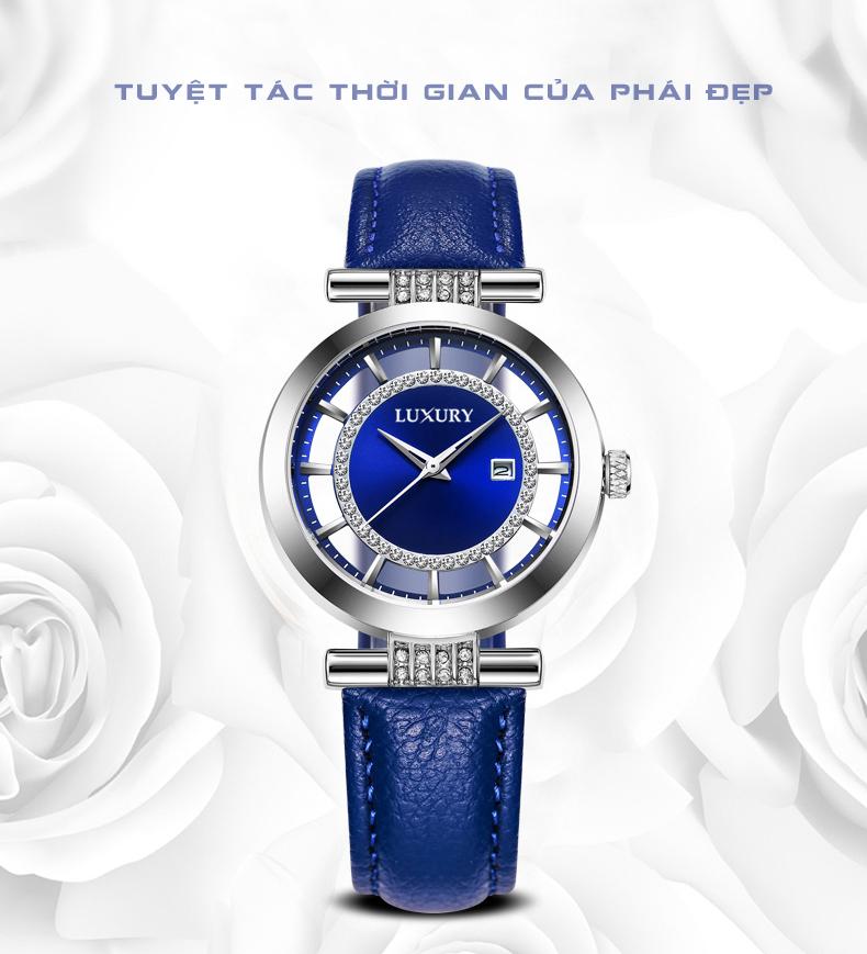 Đồng hồ Nữ LUXURY NACHI - Dây Da Cao Cấp - Hàng nhập Từ Pháp