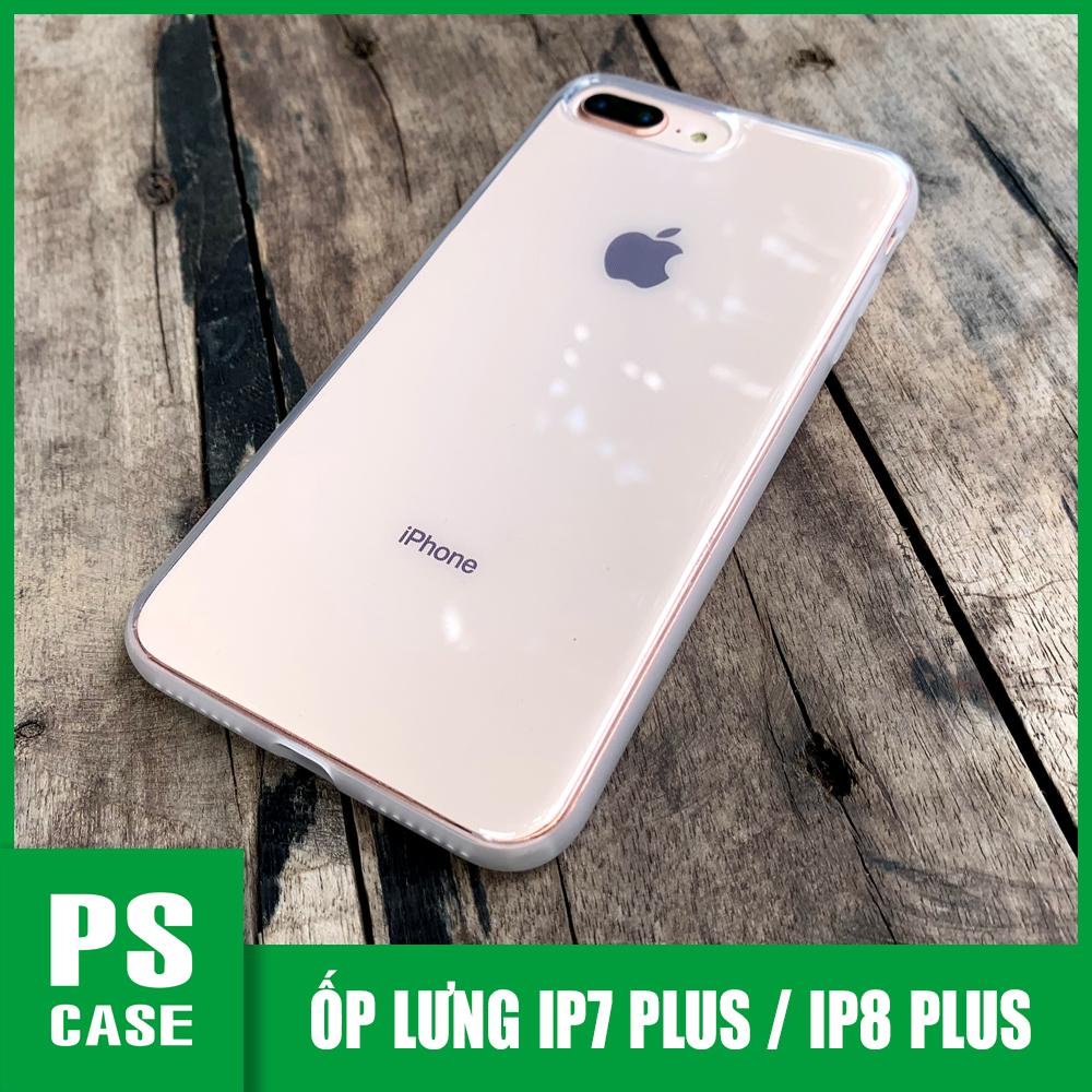 Ốp lưng dẻo trắng mờ chống sốc cao cấp dành cho iPhone 7 Plus / iPhone 8 Plus - PS Case phân phối