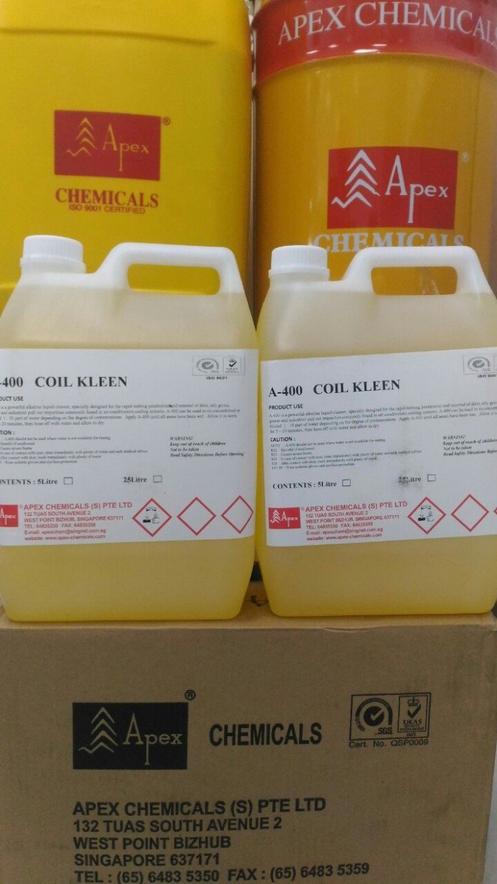 Hóa chất tẩy rửa dàn Coil Kleen A400 5L, 25L