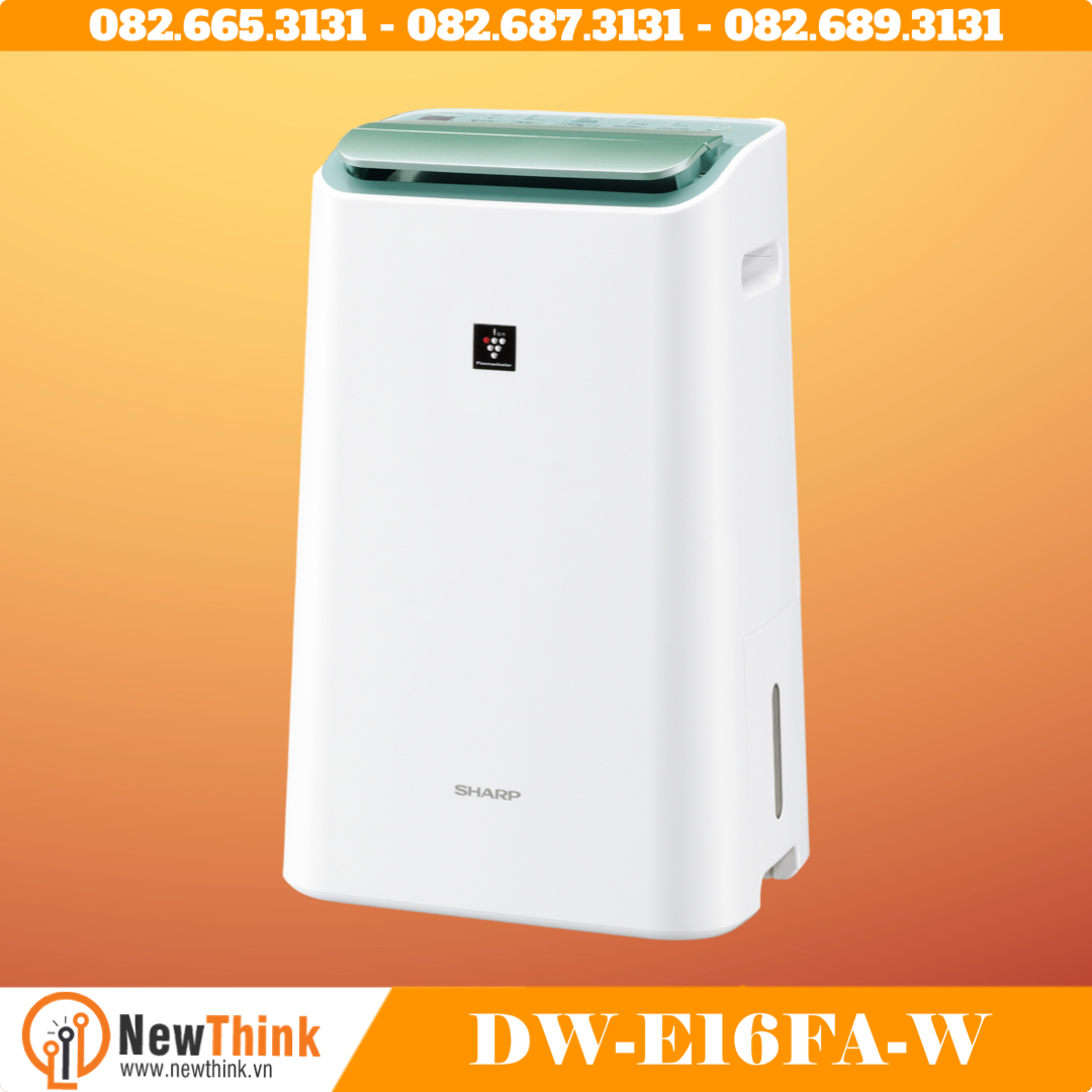 Máy lọc không khí và hút ẩm sharp dw-e16fa-w