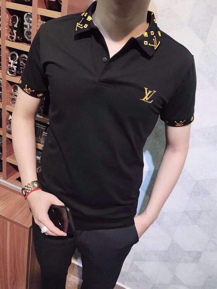 [có video] Áo thun nam cao cấp áo polo VL chuẩn đẹp hàng shop vải thêu kèm video