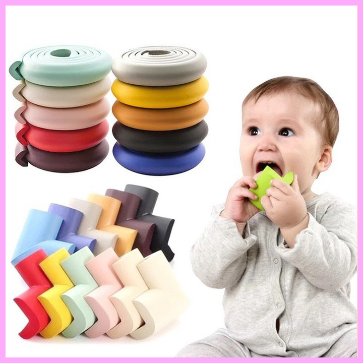 Xốp bọc cạnh bàn, bịt góc bàn loại dày nhất, có băng dính 2 mặt - Giữ an toàn cho trẻ nhỏ