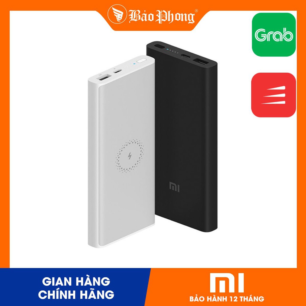 Pin Dự Phòng XIAOMI Wireless Youth Version Dung Lượng 10.000 mAh Hỗ Trợ Sạc Không Dây