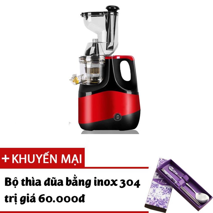 Máy ép chậm rau củ quả Hongxin RH-551 ép rau củ hoa quả 95% lượng nước dễ dàng tháo lắp- Tặng kèm bộ thìa đũa