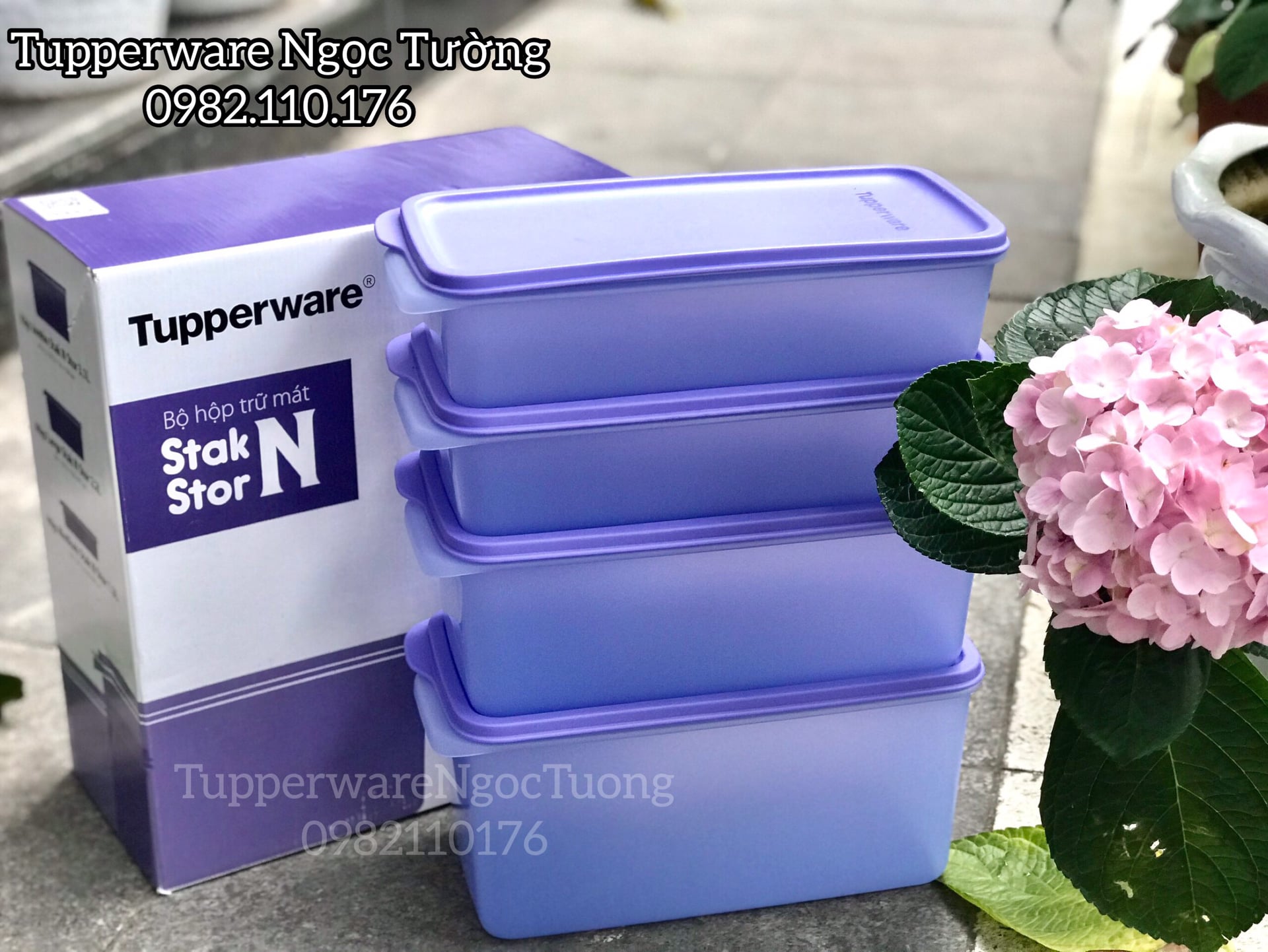 [HCM]Bộ hộp trữ mát Tupperware
