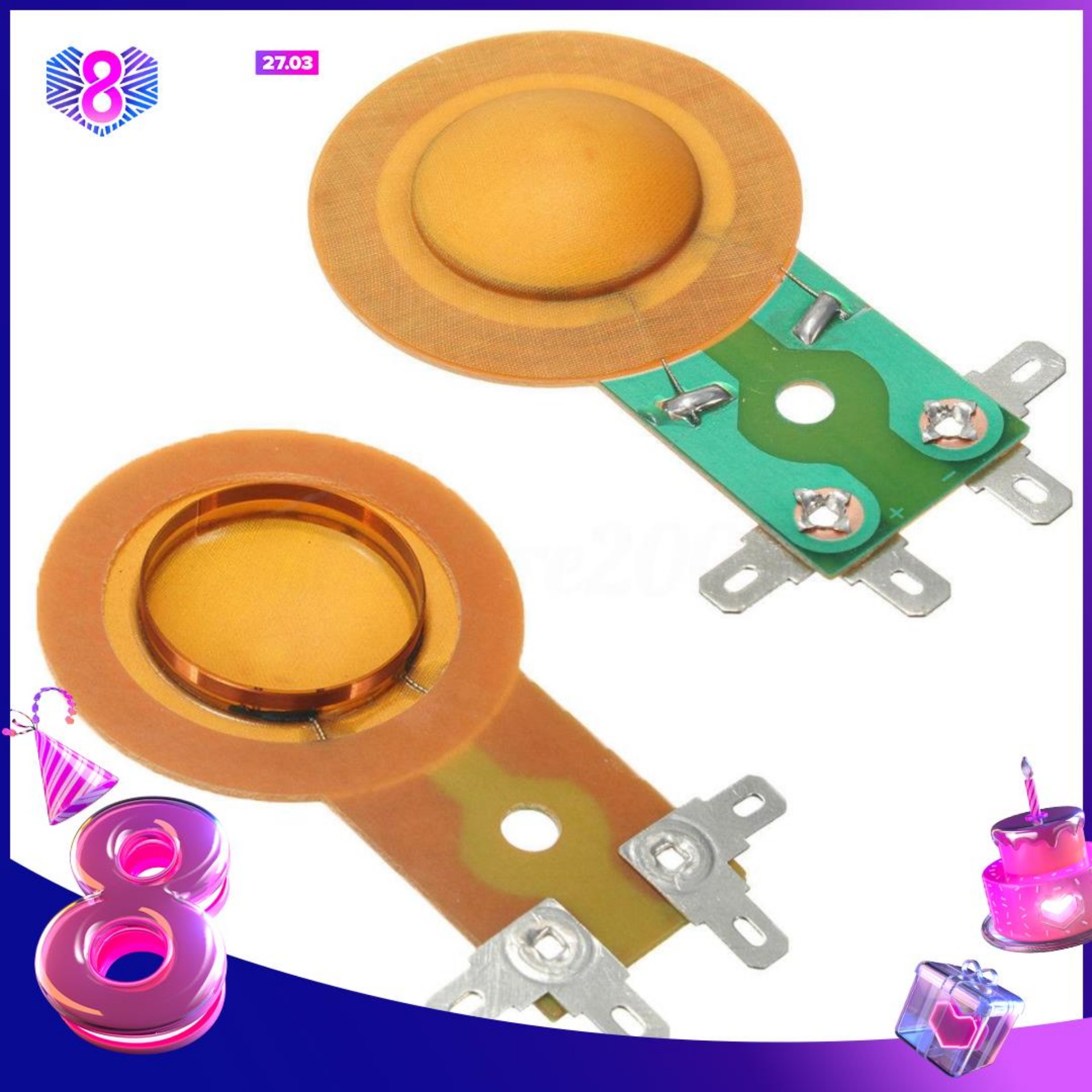 1 Cái Coil Treble 25.5 dùng thay thế cho loa treble dàn karaoke hoặc loa kéo bluetooth