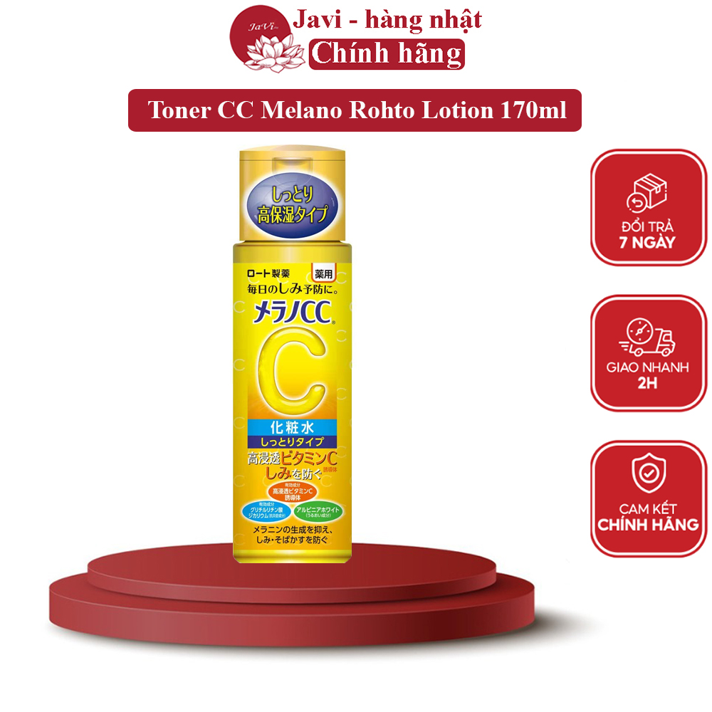 Nước hoa hồng toner CC Melano Rohto Lotion 170ml