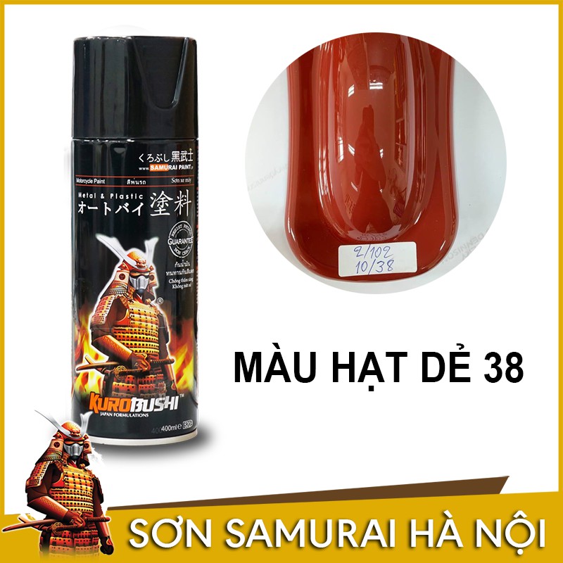 Sơn samurai màu hạt dẻ - Chai sơn màu hạt dẻ 38 sơn xịt samurai