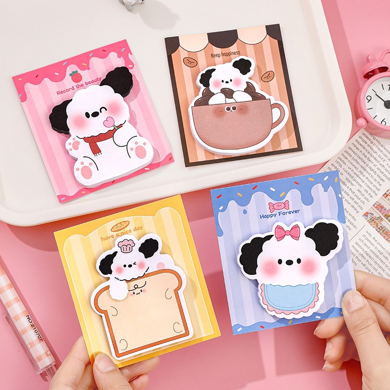 Giấy note dán tập, hình pochaco dễ thương - xấp 30 tờ - giao mẫu ngẫu nhiên