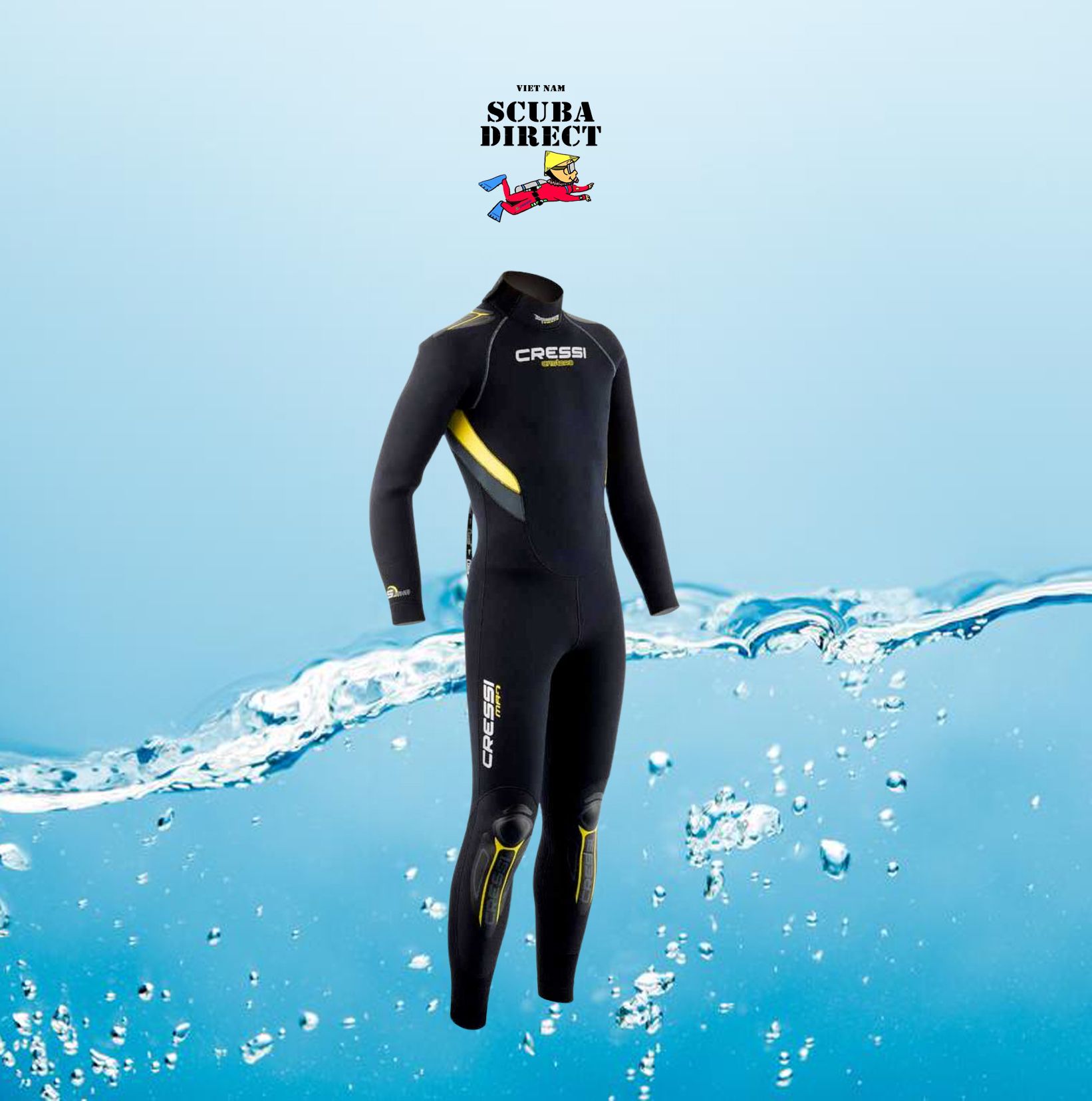 Bộ đồ lặn cressi wetsuit castoro 5mm