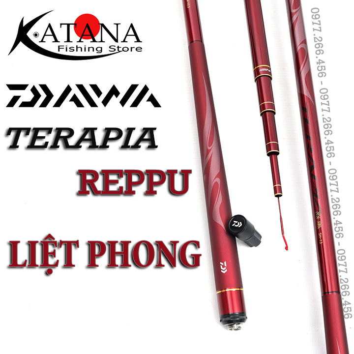 Cần câu tay Daiwa Reppu 烈風 - Liệt Phong - Made in Thailand