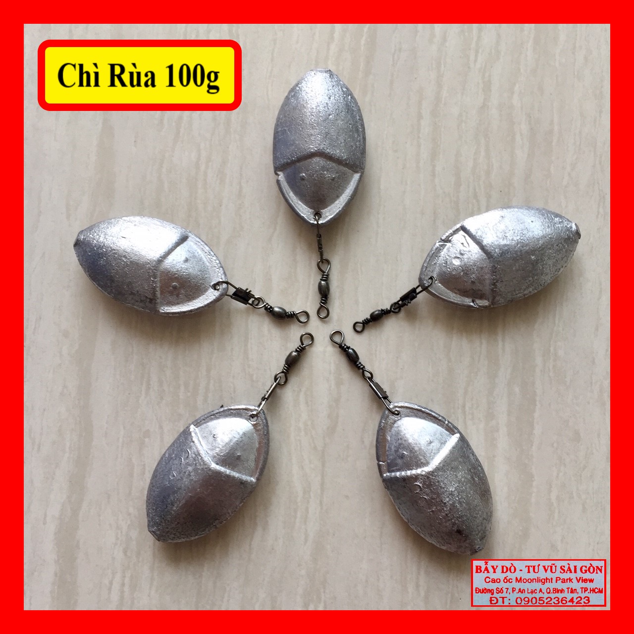 Chì rùa bẫy giò cu gáy 100g