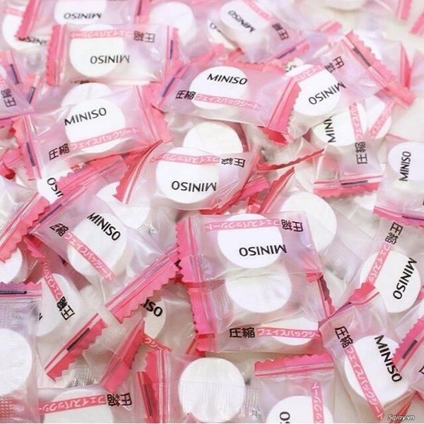 [HCM]Mặt nạ nén giấy Miniso (5 viên)
