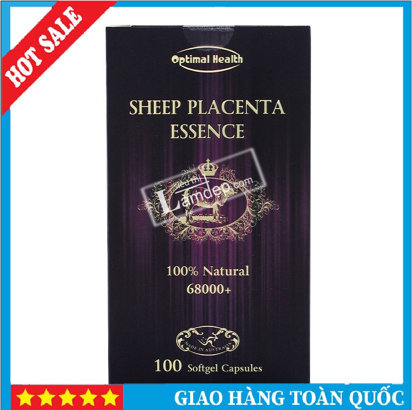 Nhau Thai cừu Sheep Placenta Optimal Health 68000mg