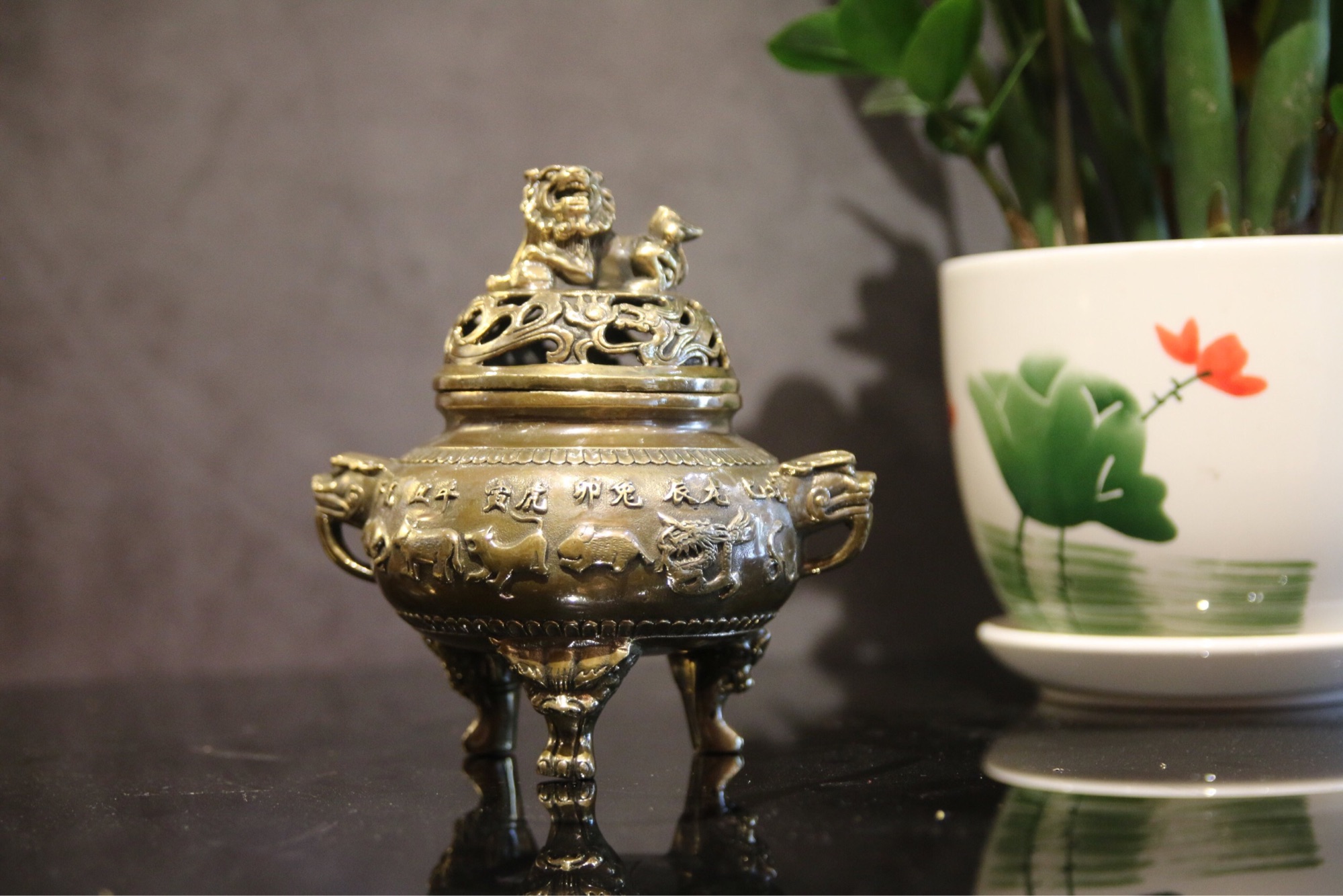 Lư Trầm 12 Con giáp bằng đồng