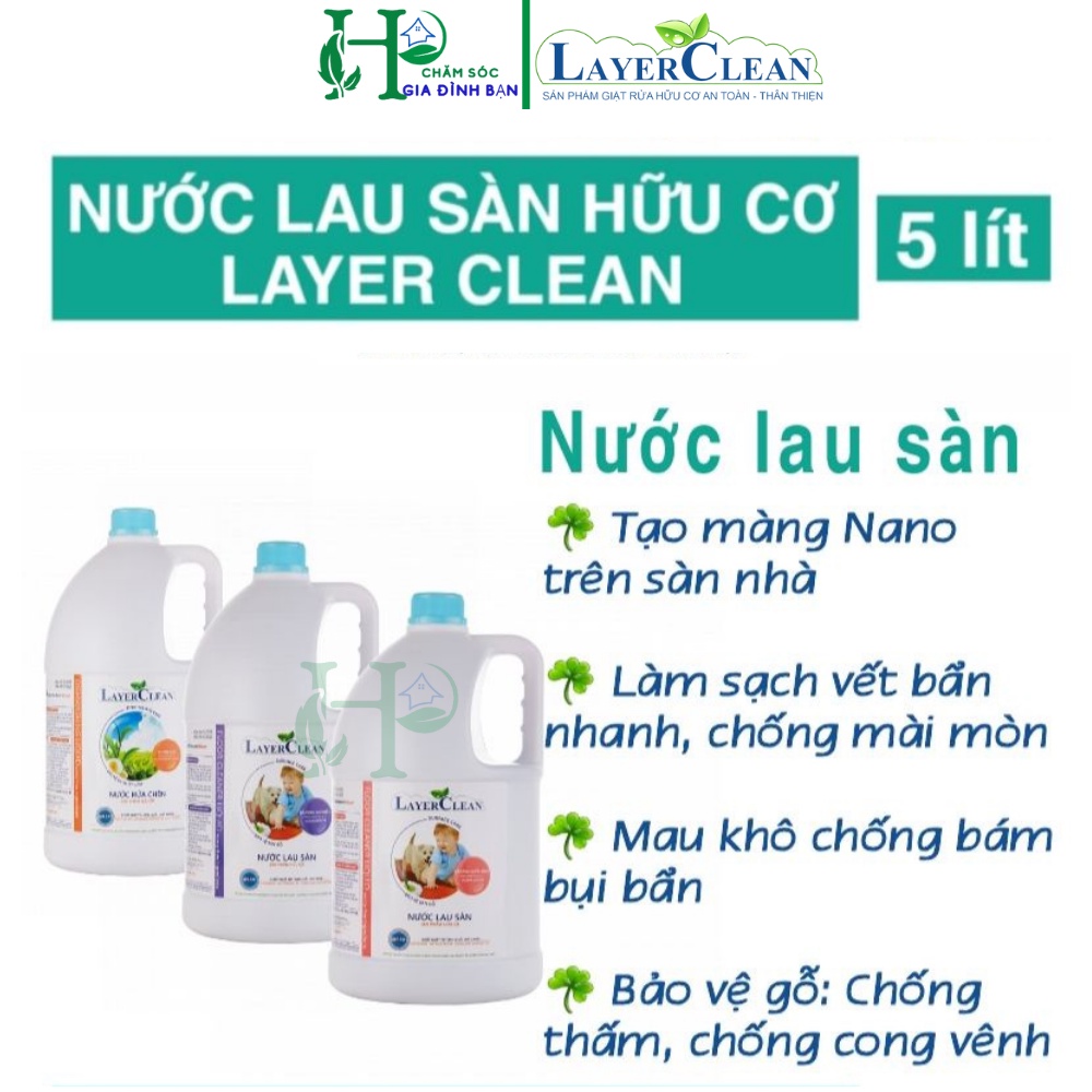 Nước lau sàn hữu cơ Layer Clean Hương Quế - Nước lau sàn hữu cơ Layer Clean Hương Hồng - Nước lau sàn hữu cơ Layer Clean Hương gió biển 1.25Lit - Gian hàng chính hãng