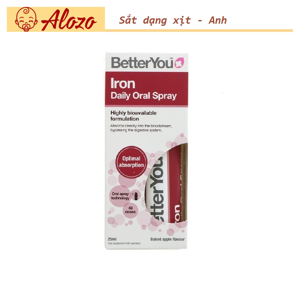 Sắt dạng xịt Better You Iron cho bé từ 1 tuổi