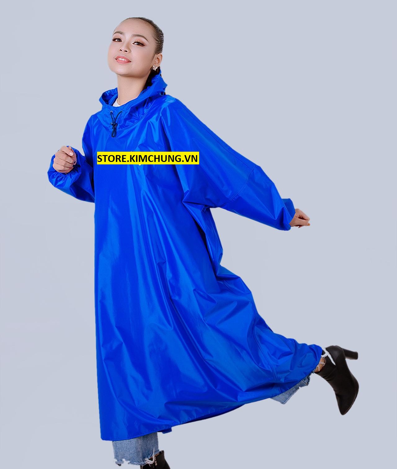 [HCM]Áo mưa bít trùm kín không xẻ tà vải dù Đài Loan cao cấp không thấm nước (có 2 Size 2XL 3XL)