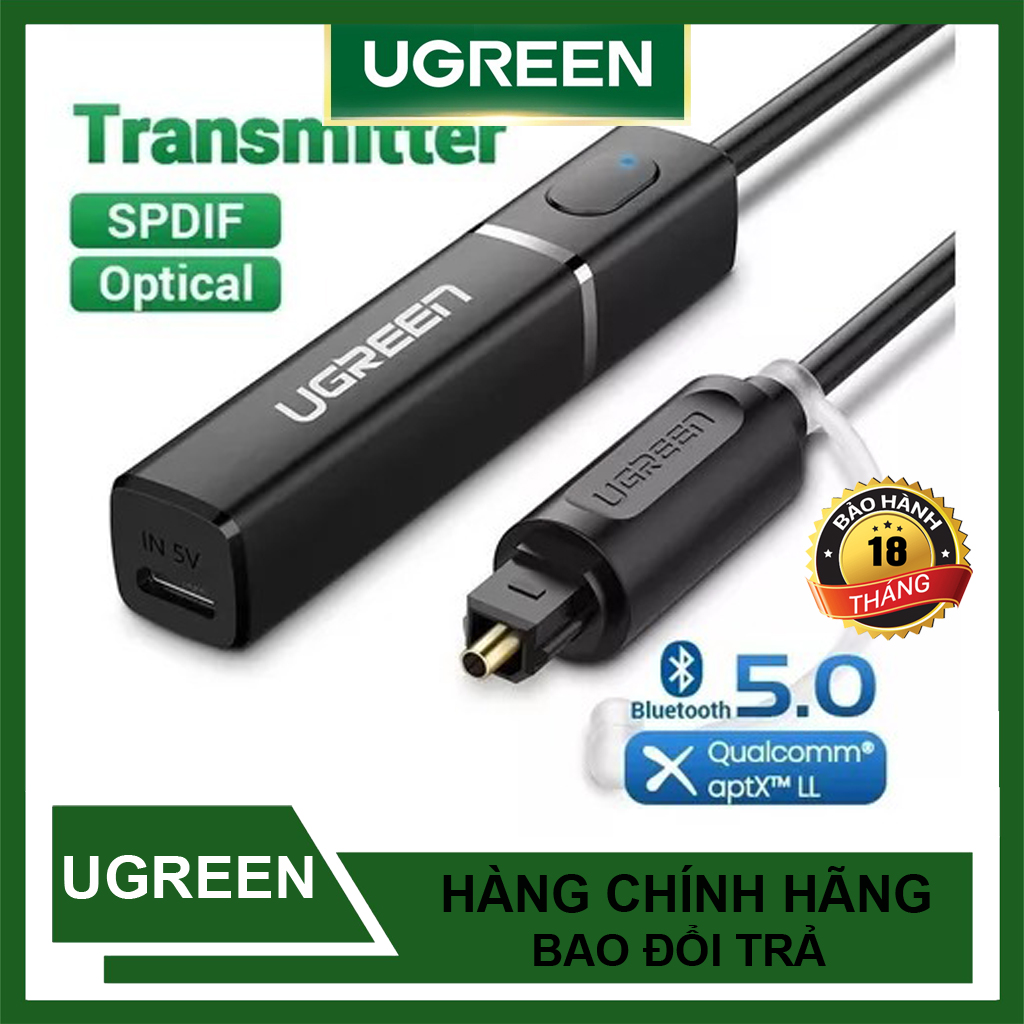 [HCM]Bộ nhận âm thanh Bluetooth 4.2 (Đầu ra Quang) UGREEN 50213