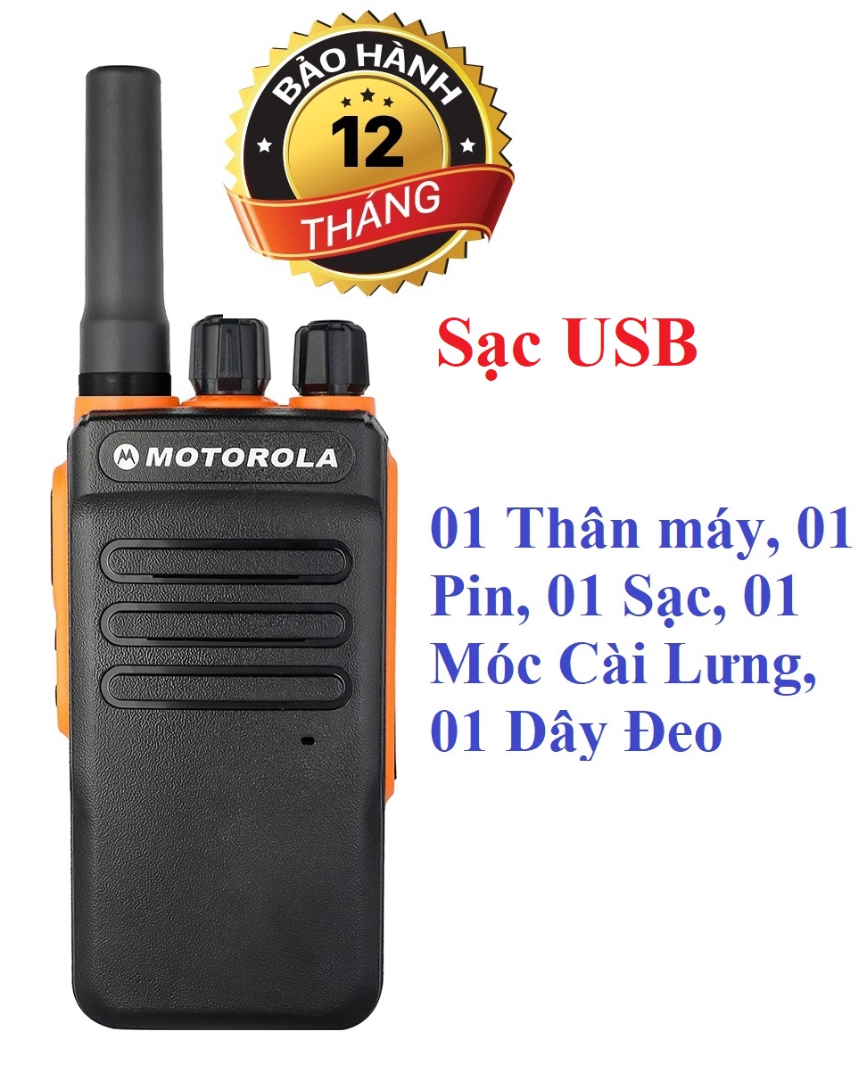 Bộ 1 Chiếc Bộ đàm Motorola GP900S(Loa chống bụi, Dung lượng pin cực lớn >12 tiếng, cự ly liên lạc xa, siêu bền)