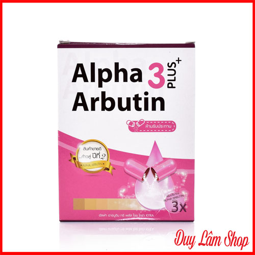 Hộp Viên kích trắng Alpha Arbutin 3 plus thái lan ban đêm
