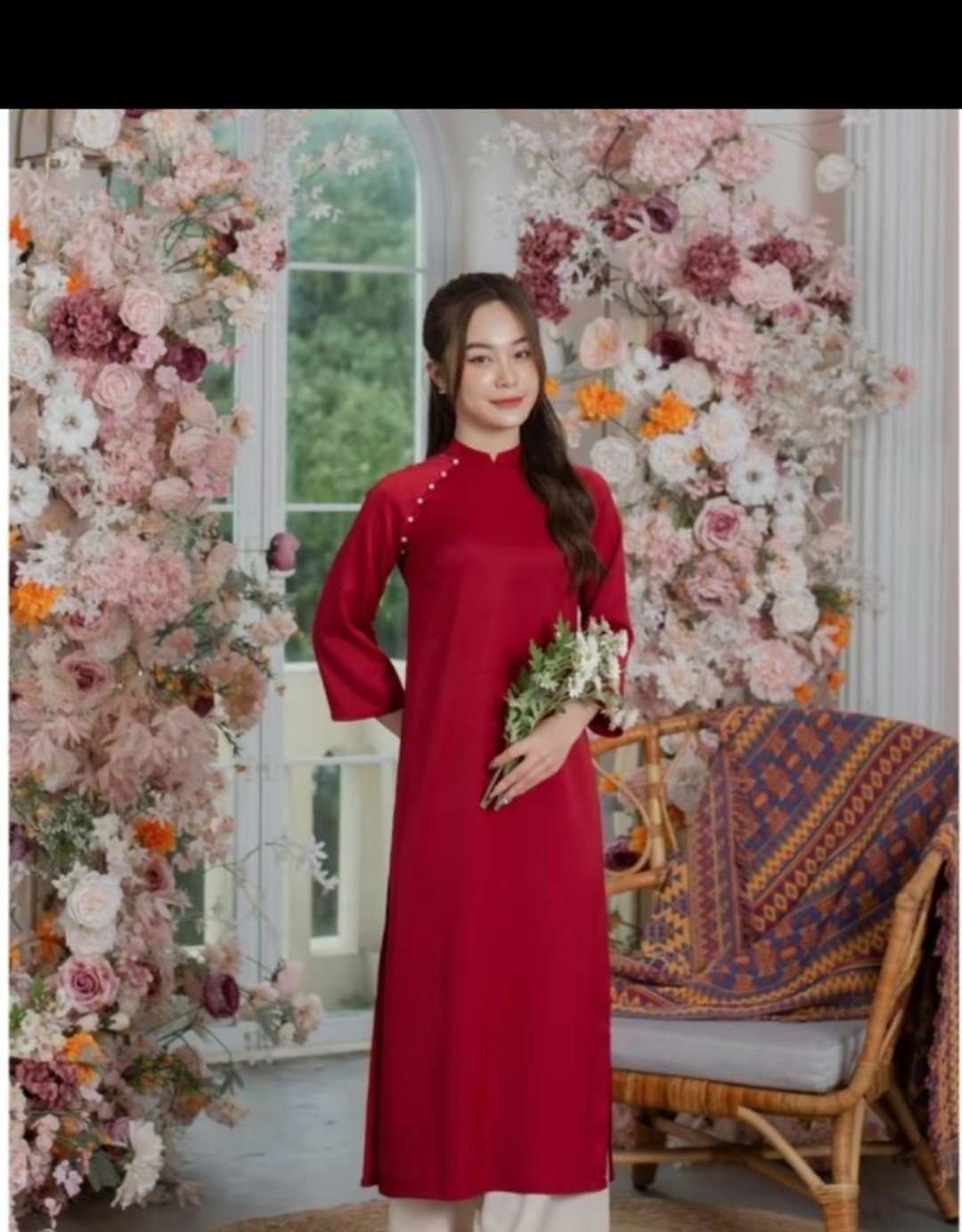 Siêu giảm giá áo dài co giãn mềm mịn ko kèm quần